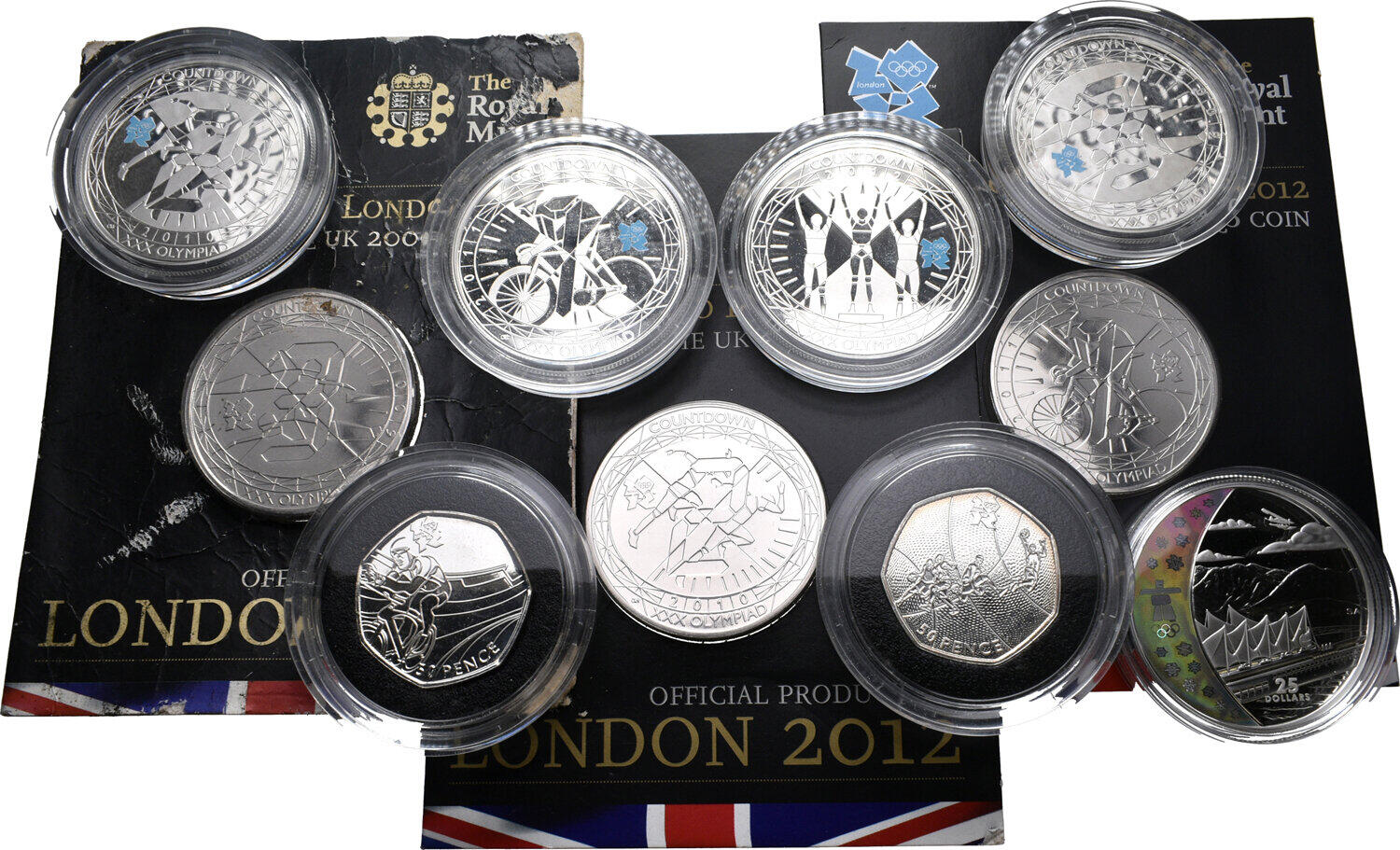 In Origial Case W/COA Gem Proof Great Britain 1990 Proof Set 8 Coins