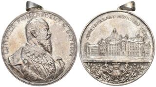 Ordensband 0,30m Bayern Zivile Luitpold Medaillen in Silber 1821-1912 