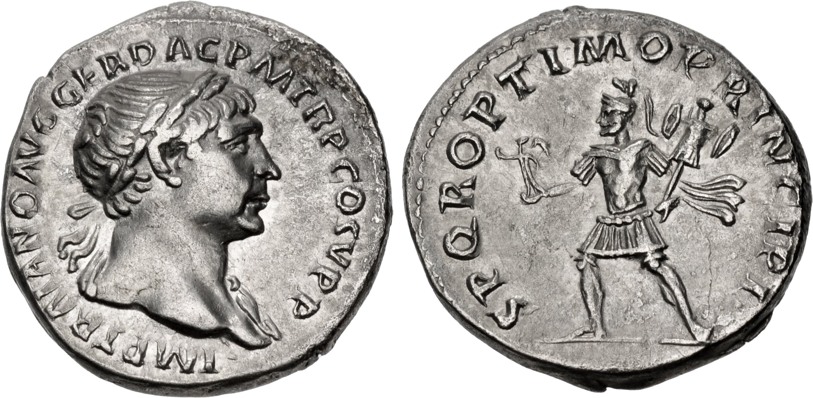 Trajan 107-110 AD. AR Denarius Details about   Ancient Roman Empire 
