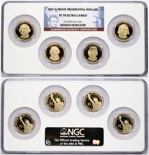 2007-5 Coin Birth Year Set in American Flag Holder Uncirculated 