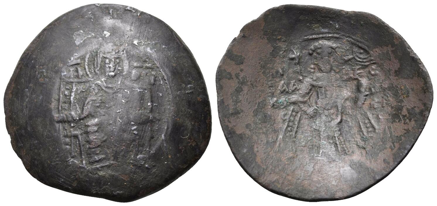 Constantinople BC Isaac II Angelus 1185-1195 #973370 Moneda Aspron trachy 