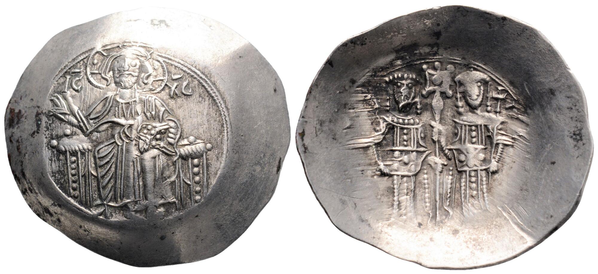 Constantinopla./N128 AE trachy 1195-1203 DC Alexius III Angelus-Comnenus 
