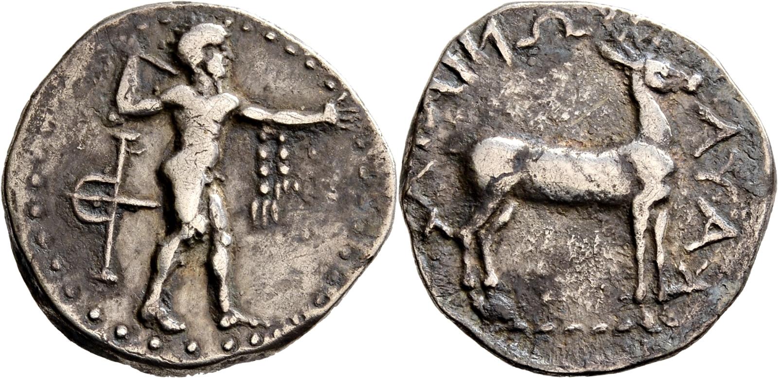 AR-Tetradrachme, 350/300 v. Chr., Rasch Me SICILIA PUNIER 