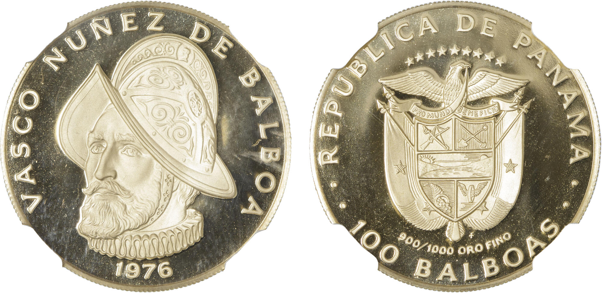 Panamá moneda 5 balboas 1975 U.S Mint plata km:40.1a 