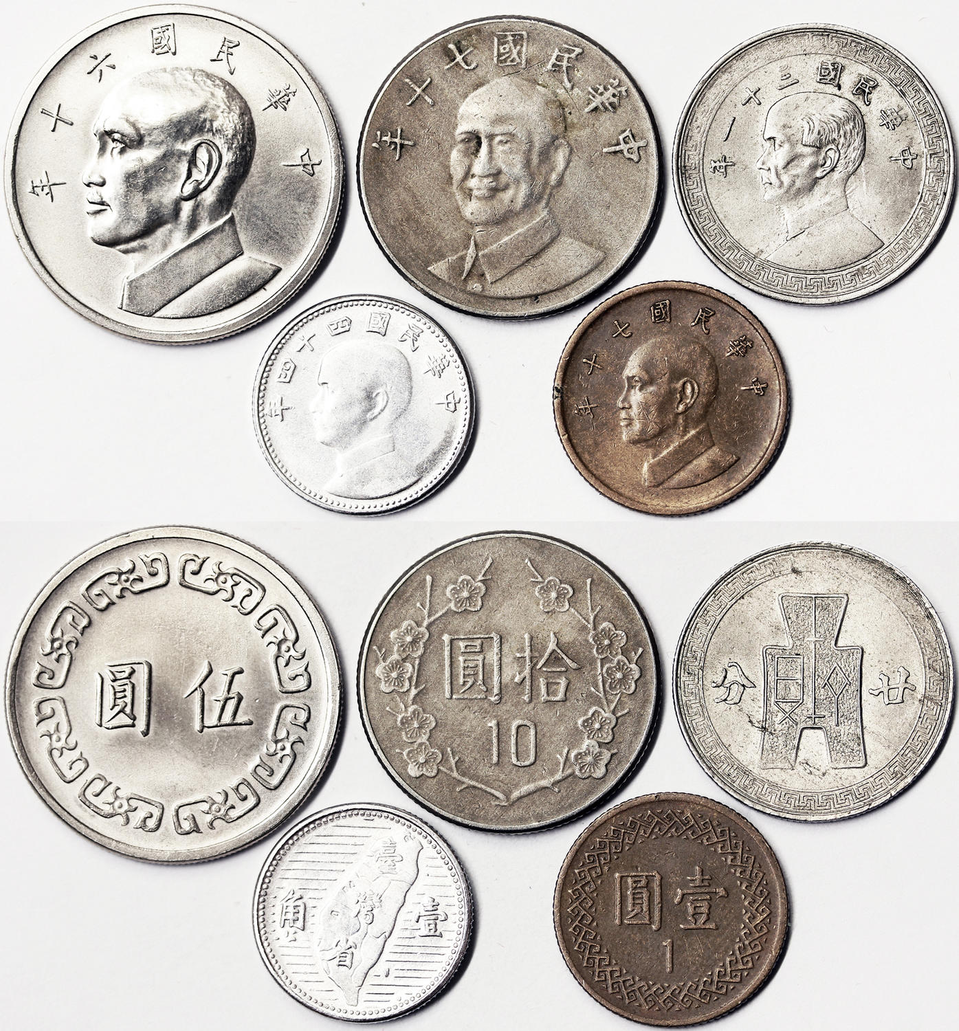 80th Birthday of Chiang Kai-shek Taiwan commemorative coin 1 yuan 1966 UNC