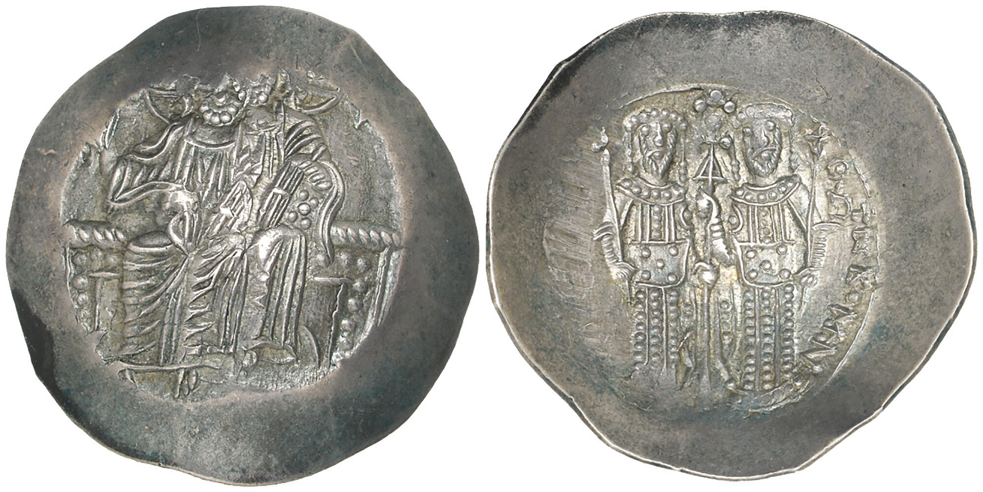 Münze #875406 Constan Aspron trachy 1195-1203 Alexius III Angelus-Comnenus 