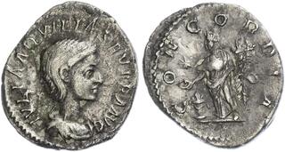 AD 218-222 Roman Empire Silver Denarius of Elagabalus NGC XF SKU57091 