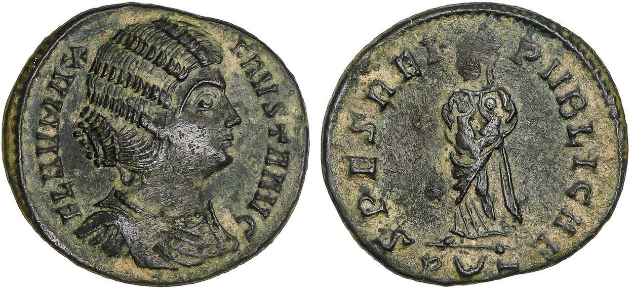 通販 アンティークコイン コイン 金貨 銀貨 送料無料 FAUSTA Wife CONSTANTINE I the GREAT 324AD  Genuine Ancient Roman Coin NGC i81614