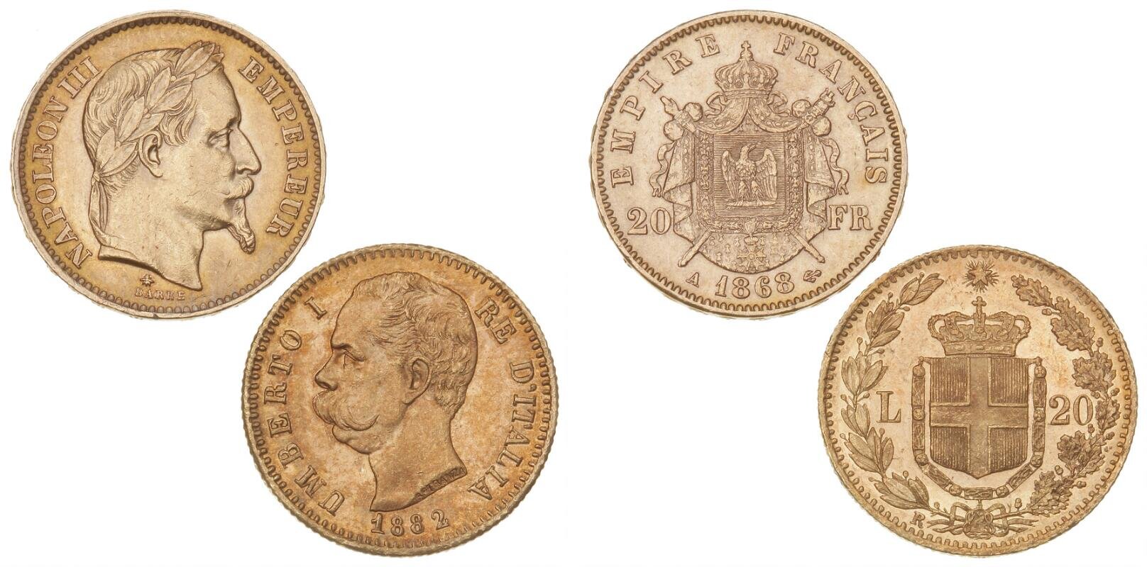 アンティークコイン コイン 金貨 銀貨 [送料無料] Italy 1810M Kingdom Of Napoleon 20 Lire Gold NGC  AU55 Sku# 4702 コレクション | zplasticsurgeon.com