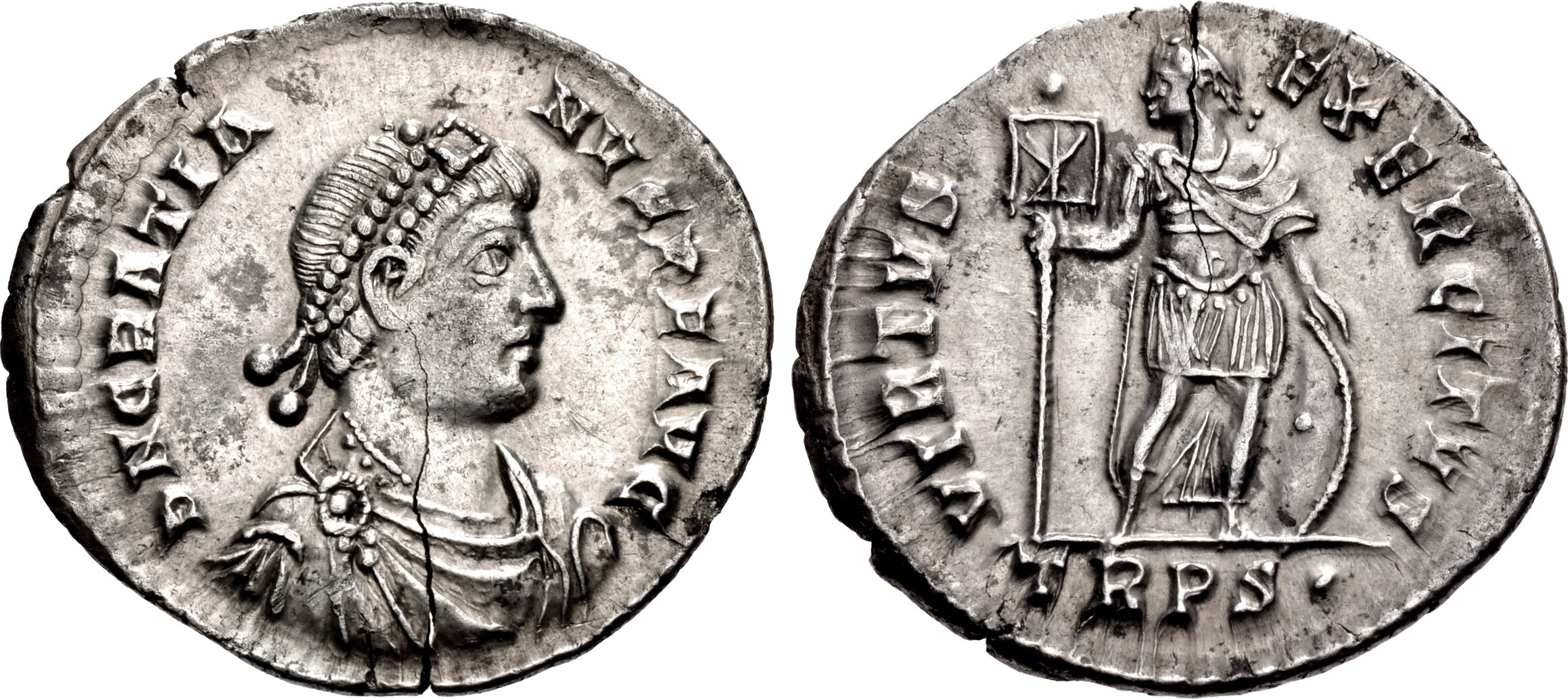 Roman AE of Gratian AD367-383 VF NGC