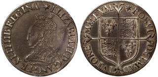 1558-1603 English Queen Elizabeth I Silver Tone British Coin Cufflinks Box! 