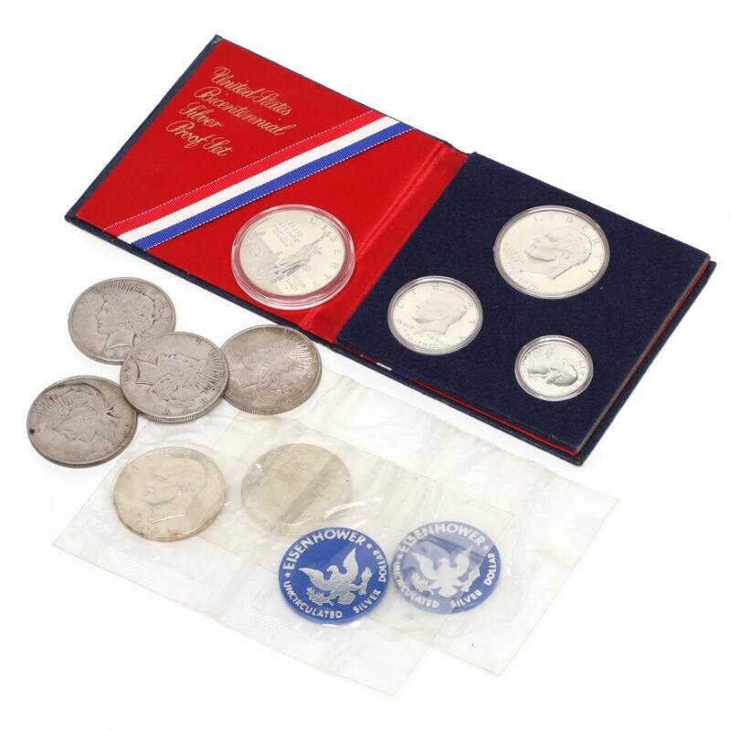 PS3-3 Oz 8 1974 CAYMAN ISLANDS OFFICIAL PROOF COIN SET w/ 4 SILVER 