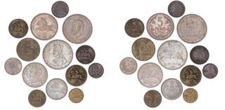 5 Litai 1991/2013 UNC * Lot of 9 Coins LITHUANIA 1 Centas
